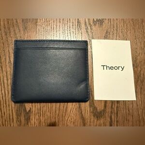 Theory Men's Dark Blue Card Holder